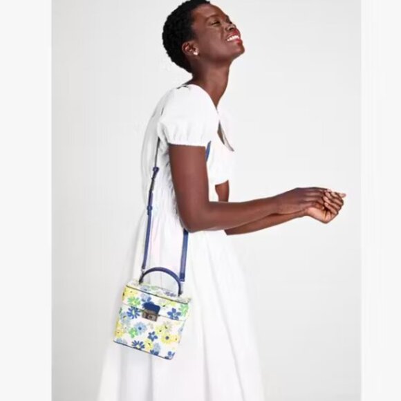 Kate Spade Floral Crossbody Bag in Blue, Yellow, and Green - Picture 4 of 6